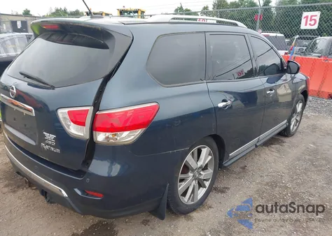 2013 Nissan Pathfinder Platinum из США, поврежденный, VIN 5N1AR2MM1DC690487